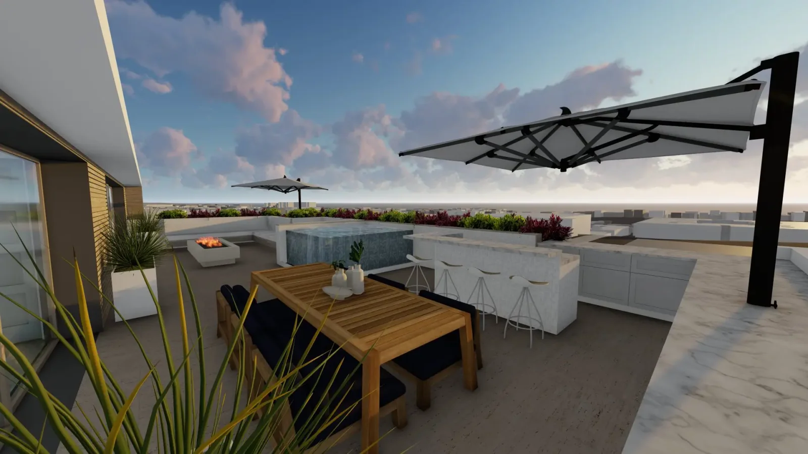 Coastal South Bay custom home exterior by DECOMA Industries