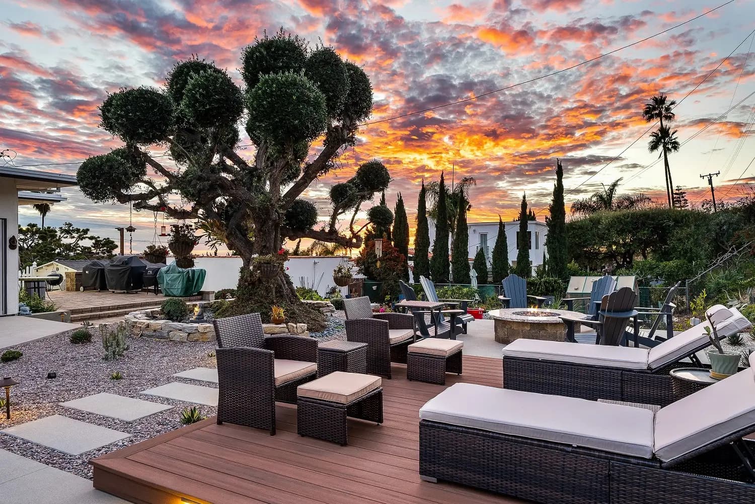 Tile reroof on a Rancho Palos Verdes hillside home