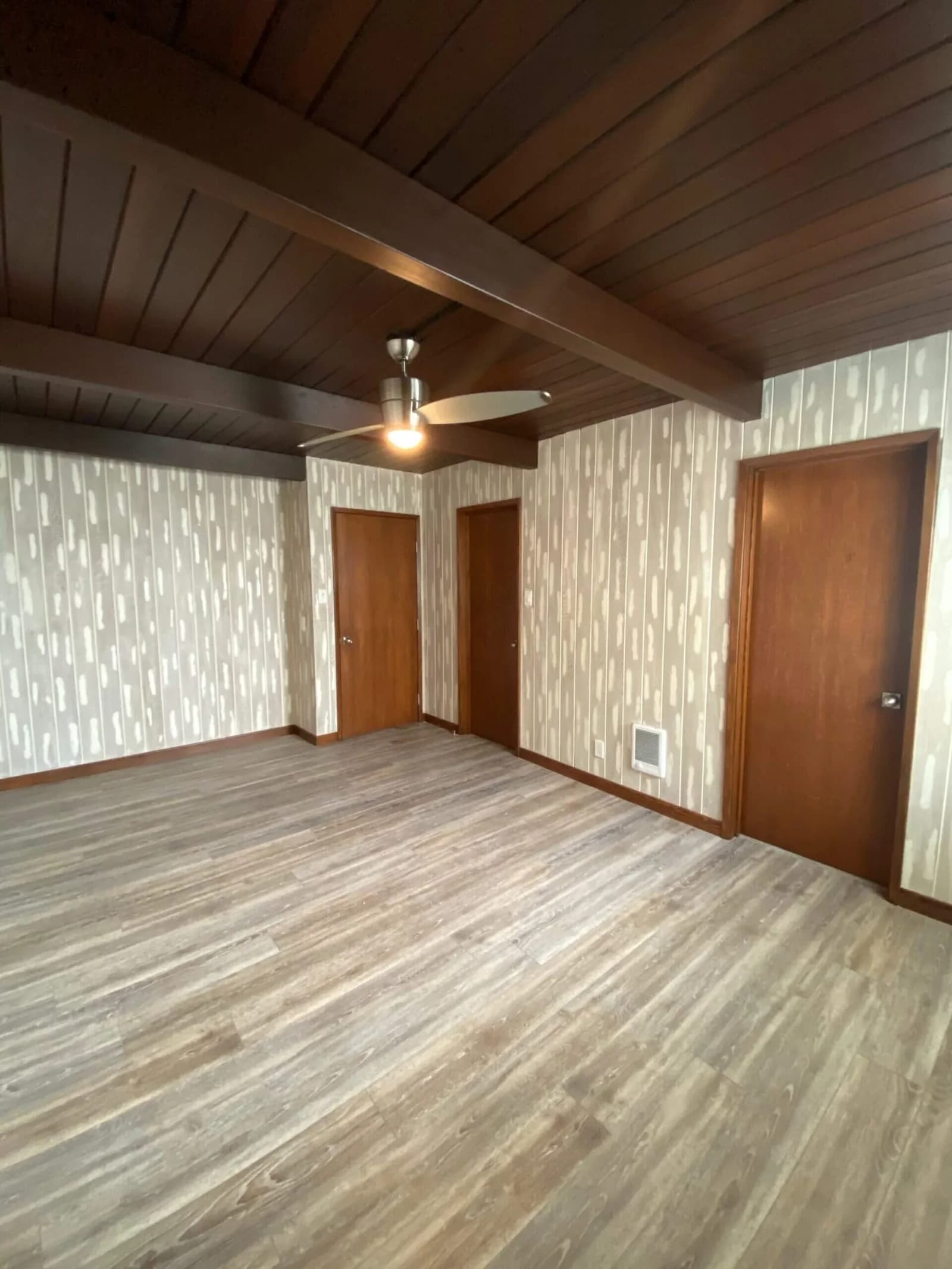 Luxury vinyl plank flooring