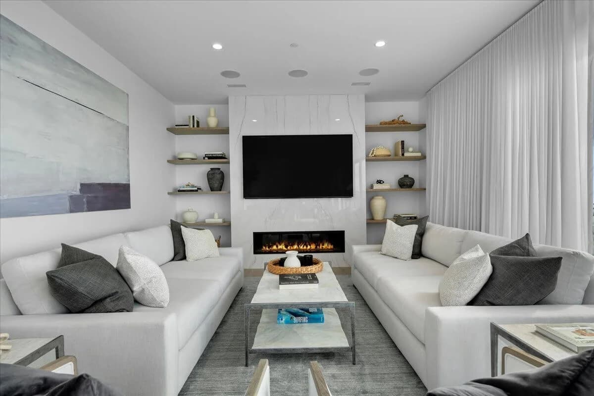 Freshly painted interior