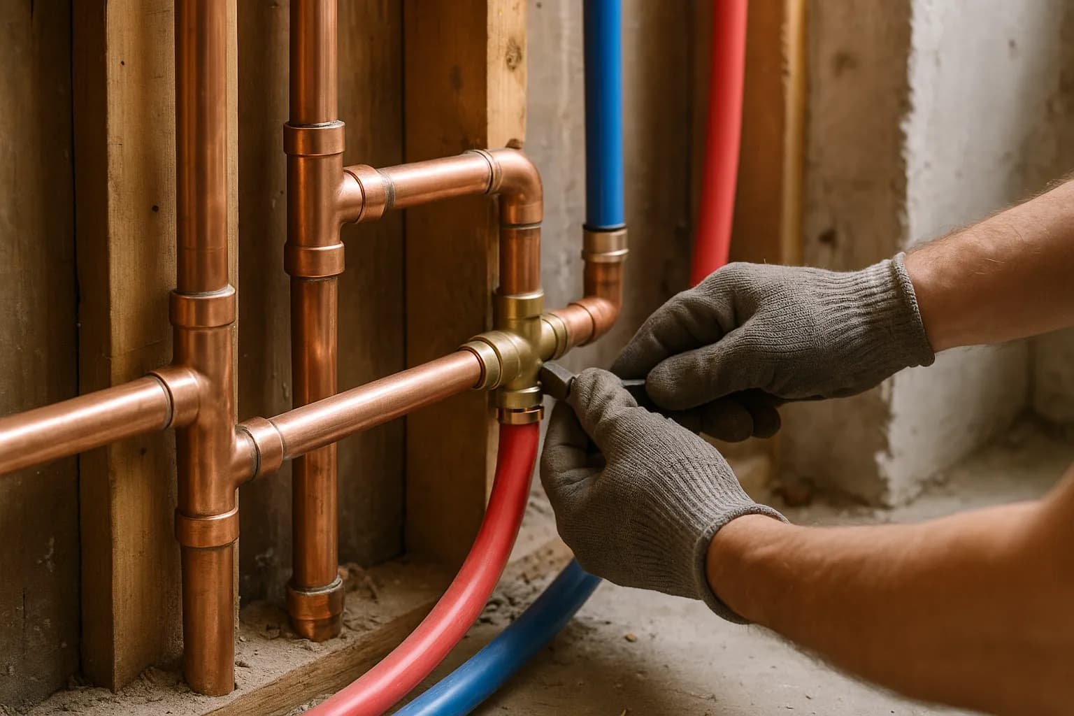 Copper pipe leak repair
