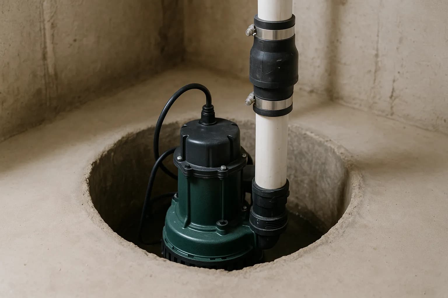 Sump pump installation