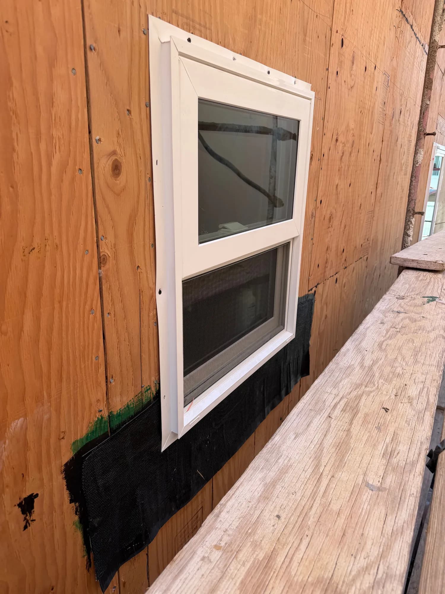 New window installed with self-adhered flashing on a Manhattan Beach home